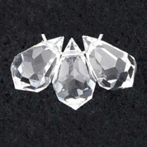 10x6mm Czech Machine Cut Crystal Drop