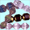 Czech Faceted Fire Polish Cathedral Beads