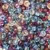 6/0 Czech Seed Bead, Transparent Glow Mix