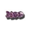 6mm Czech Pressed Glass Twirling Tulip Beads-Amethyst Glow