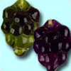 15x10mm Czech Pressed Glass Grape Bunches Beads