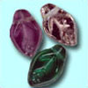 7x12mm Czech Pressed Glass Leaves Beads