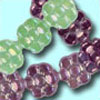 8mm Czech Pressed Glass Flower Beads