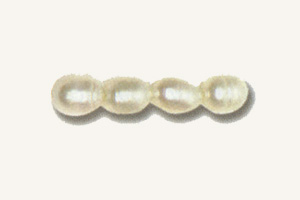 Medium Oval Fresh Water Pearls, 16 inches