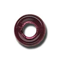 9mm Czech Pressed Glass Ring Beads-Amethyst Purple
