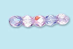 4mm Czech Faceted Round Fire Polish-Alexandrite AB