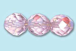 8mm Czech Faceted Round Fire Polish-Alexandrite AB