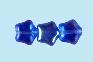 8mm Czech Pressed Stars-Sapphire AB