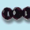9x6mm Czech Faceted Gem Cut Fire Polish (Belly Bead)-Jet AB