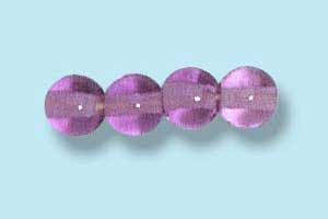4mm Czech Pressed Round Druk-Amethyst