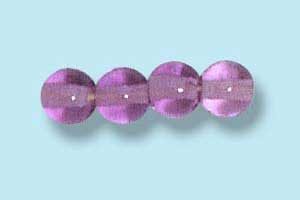 4mm Czech Pressed Round Druk-Amethyst