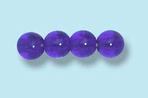 4mm Czech Pressed Round Druk-Cobalt Blue