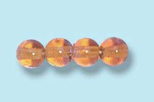 4mm Czech Pressed Round Druk-Topaz AB