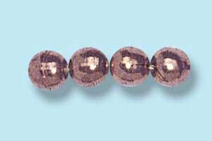 4mm Czech Pressed Round Druk-Metallic Bronze