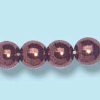 4mm Czech Pressed Round Druk-Metallic Dark Copper