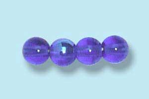 4mm Czech Pressed Round Druk-Sapphire AB