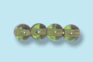 4mm Czech Pressed Round Druk-Olive