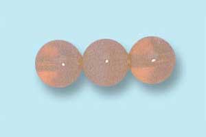 6mm Czech Pressed Round Druk-Beige Opal