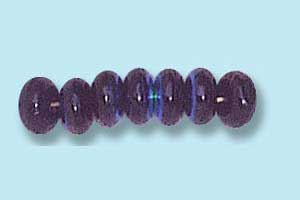 4mm Czech Pressed Glass Rondell Beads-Jet AB