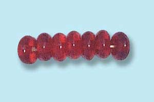 4mm Czech Pressed Rondells-Garnet