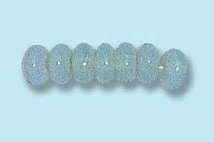 4mm Czech Pressed Glass Rondell Beads-Peridot Opal