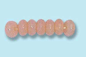 4mm Czech Pressed Glass Rondell Beads-Beige Opal