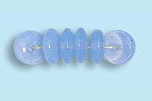 6mm Czech Pressed Glass Rondell Beads-Aqua Blue Opal