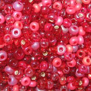 6/0 Czech Seed Bead, Devil's Food Mix