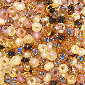 6/0 Czech Seed Bead, Autumn Leaves Mix