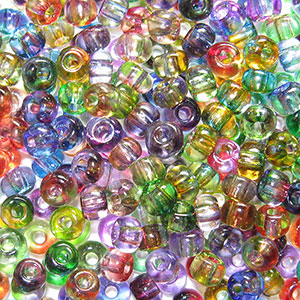 6/0 Czech Seed Bead,  Parisien Illumination Mix