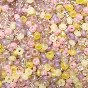 6/0 Czech Seed Bead, Venetian Garden Mix