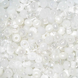 6/0 Czech Seed Bead, Bridal Bliss Mix