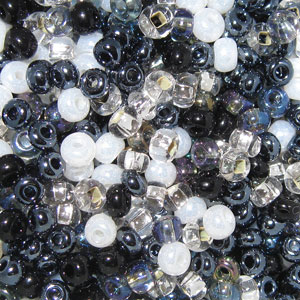 6/0 Czech Seed Bead, Top Hat Mix