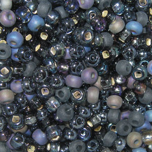 6/0 Czech Seed Bead, London Fog Mix