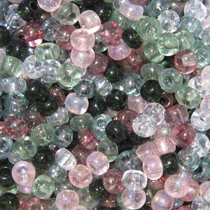 6/0 Czech Seed Bead, Tourmaline Tapastries Mix