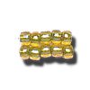 11-0 Two Tone Lined Iridescent Yellow-Light Green Czech Seed Bead