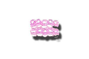 11-0 Lined Iridescent Pink Crystal Czech Seed Bead