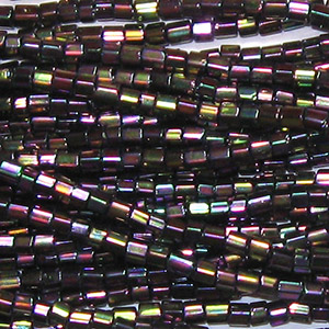 11/0 Czech Two Cut Seed Bead Purple Iris