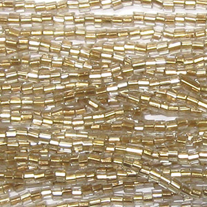 11/0 Czech Two Cut Seed Bead Bronze Lined Crystal
