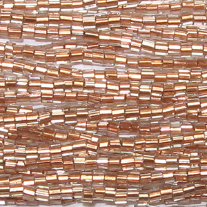 11/0 Czech Two Cut Seed Bead Copper Lined Crystal