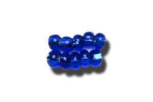 11-0 Silver Lined Sapphire Blue Czech Seed Bead