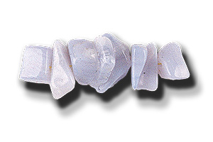 Blue Lace Agate Semi-Precious Gemstone Bead Chips, 16" Strands