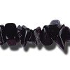 Black Onyx Semi-Precious Gemstone Bead Chips, 16" Strands