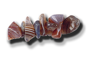5x12mm Botswana Agate Semi-Precious Gemstone Oval Beads