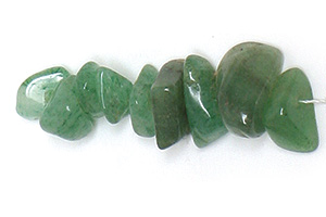 4x13mm Green Aventurine Semi-Precious Gemstone Cylinder Beads