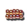 11-0 Two Tone Lined Iridescent Topaz-Rich Brown Japanese Seed Bead