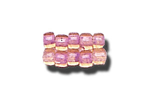 11-0 Two Tone Lined Topaz Brown-Lavender Purple Japanese Seed Bead