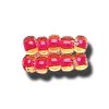 11-0 Two Tone Lined Light Topaz Brown-Fuchsia Pink Japanese Seed Bead