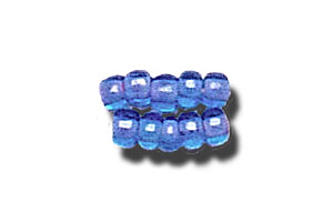 11-0 Two Tone Lined Capri Blue-Light Pink Japanese Seed Bead
