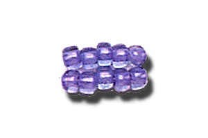 11-0 Two Tone Lined Iridescent Sapphire Blue-Purple Japanese Seed Bead